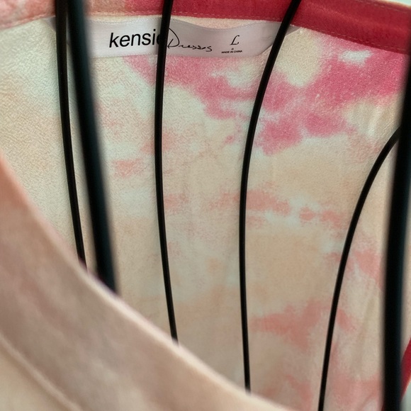 button up tank dress, pink tie dye, belt, - Picture 8 of 13